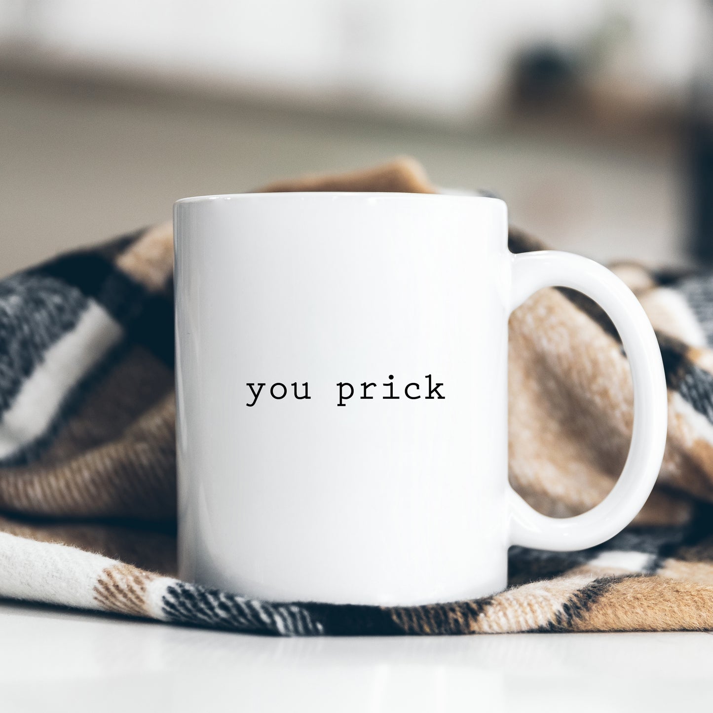 You Prick, Funny Offensive Rude Gift, Personalised Joke Mug