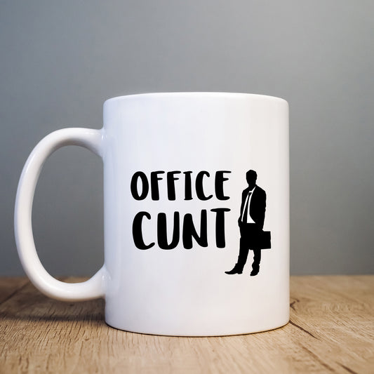 Office Cunt Mug, Funny Rude Work Gift Cup