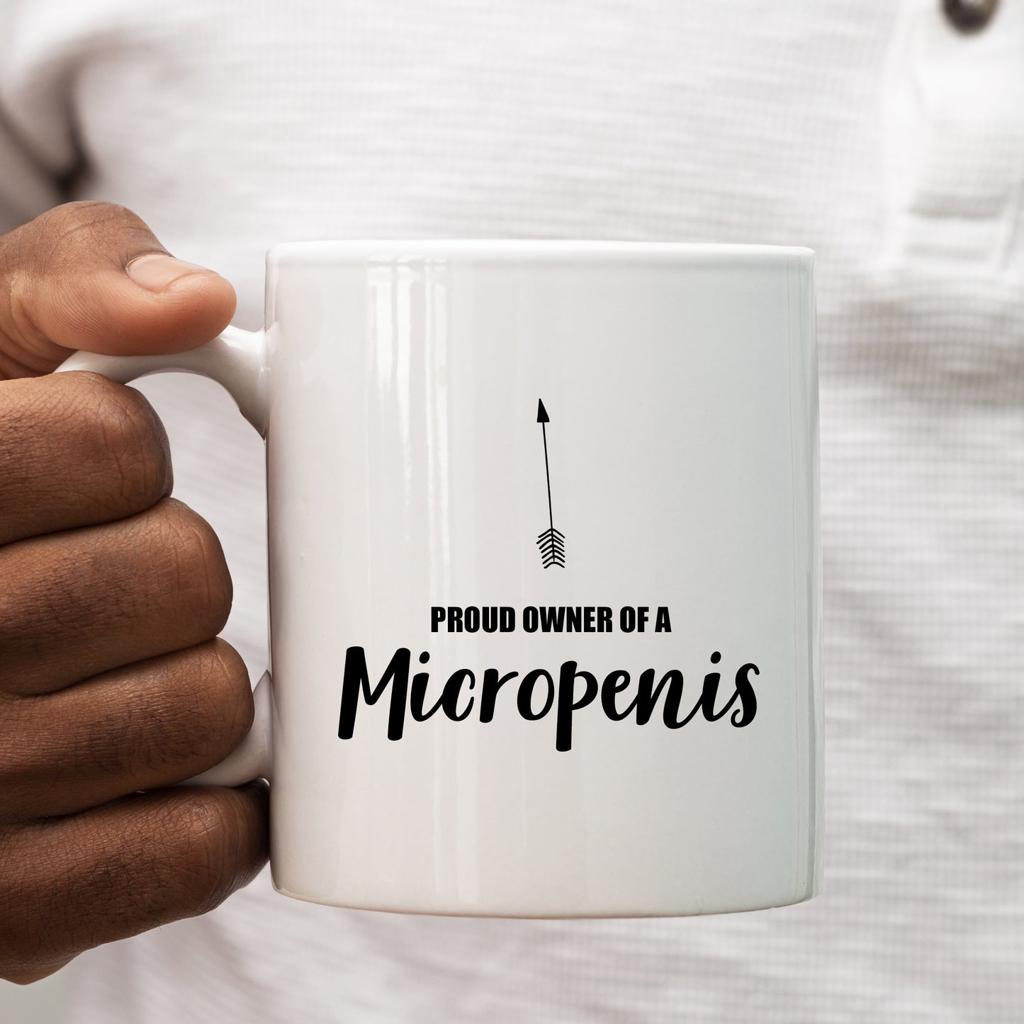 Proud Owner Of A Micropenis, Penis Joke, Funny Offensive Customised Rude Gift, Personalised Mug