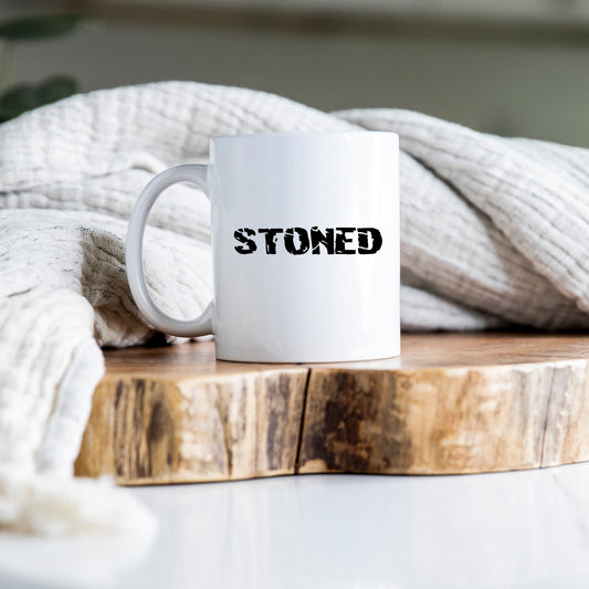 Stoned, High Joke Gift For Friend, Hilarious Personalised Mug