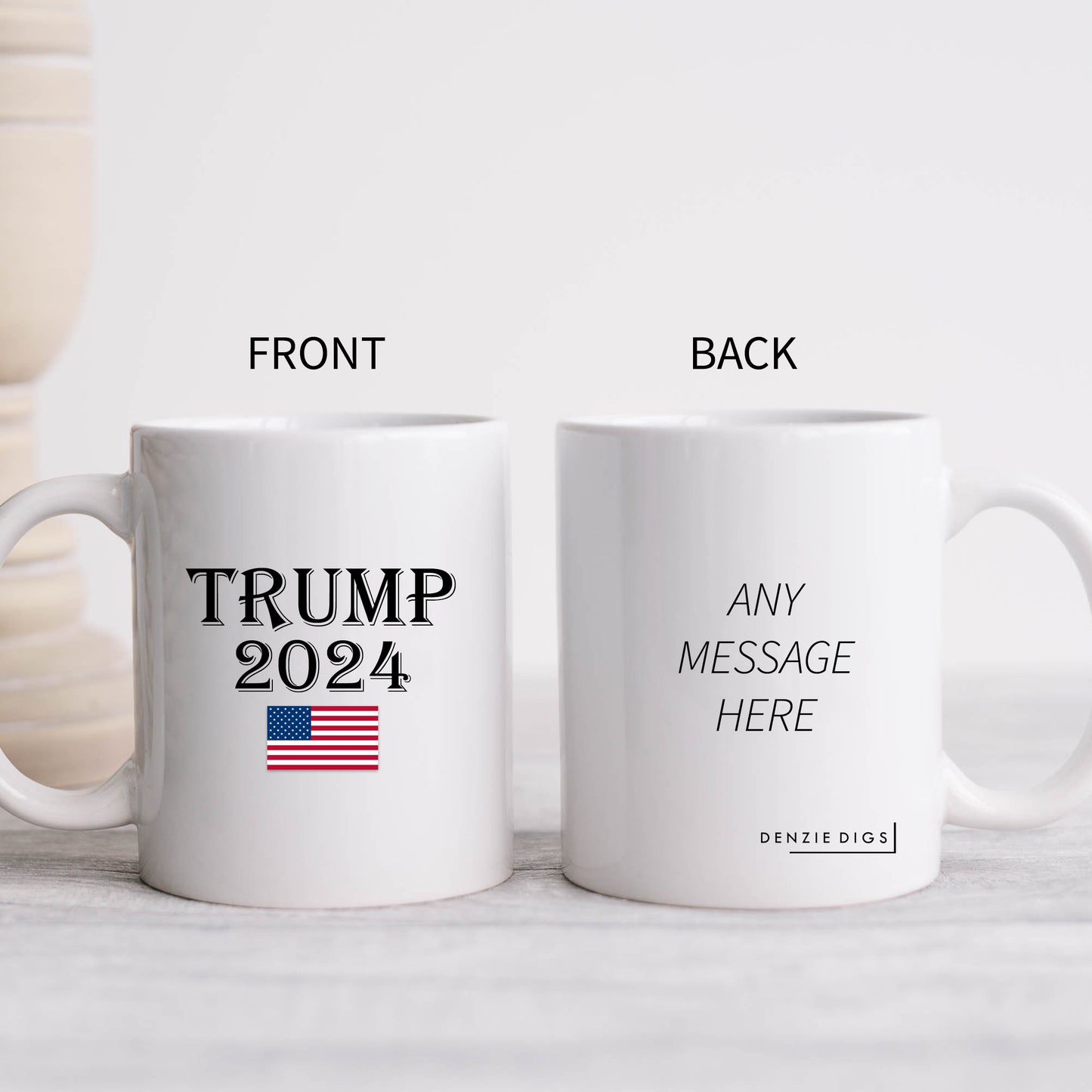 Trump 2024, American Political USA Patriot Customised President DJT Gift, Personalised Mug