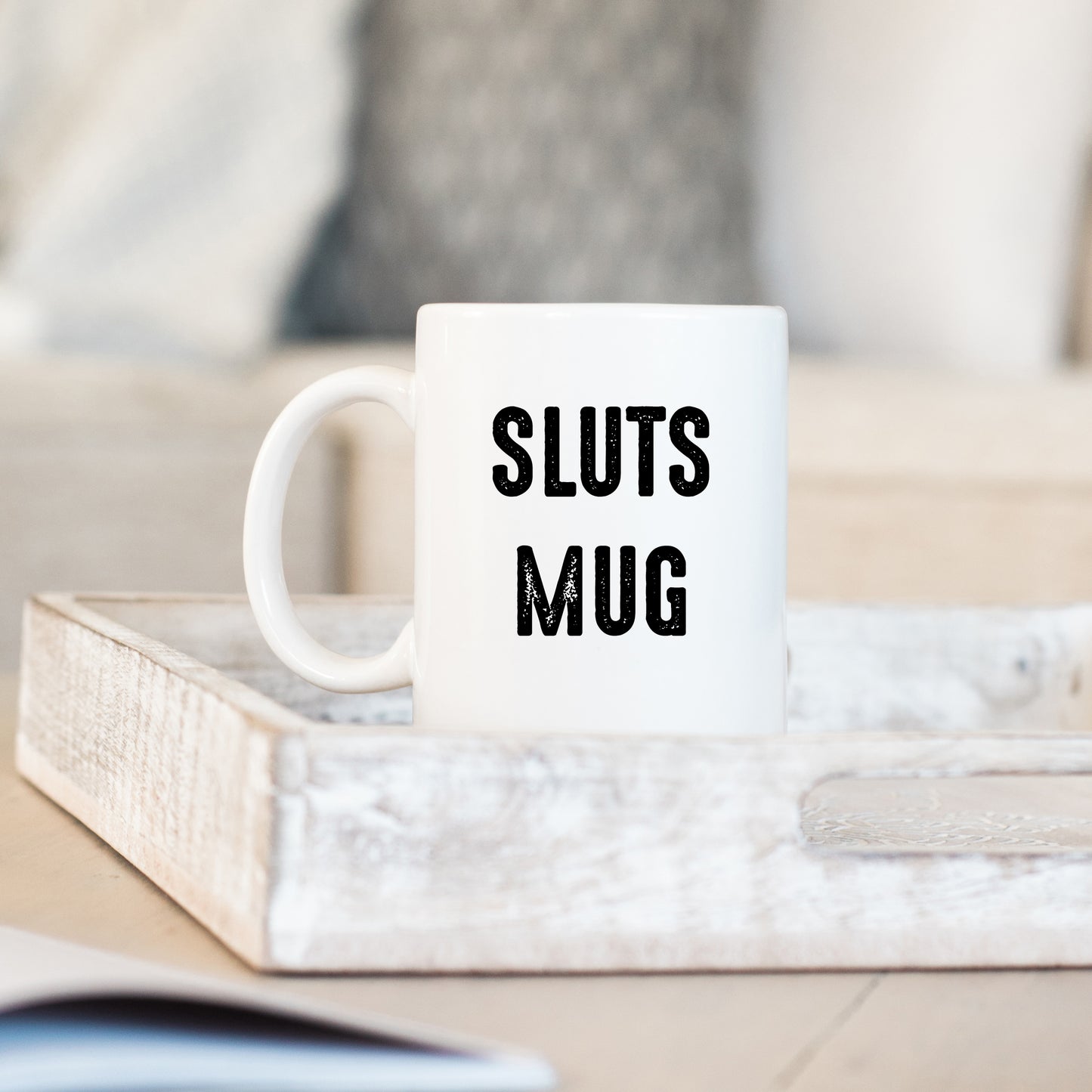 Sluts Mug, Hilariously Funny Birthday Gift, Offensive Personalised Mug