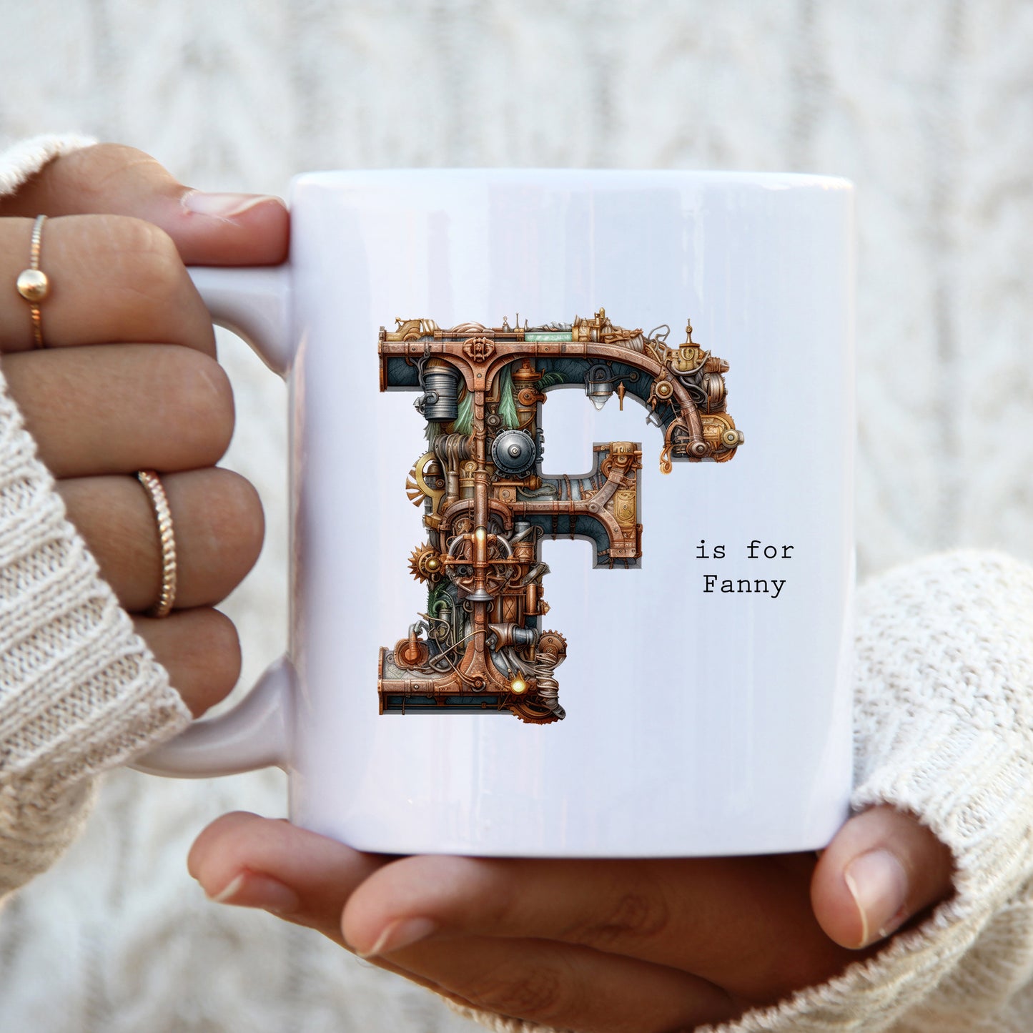 F is for Fanny Mug, Funny Offensive Hilarious Rude Personalised Gift Cup