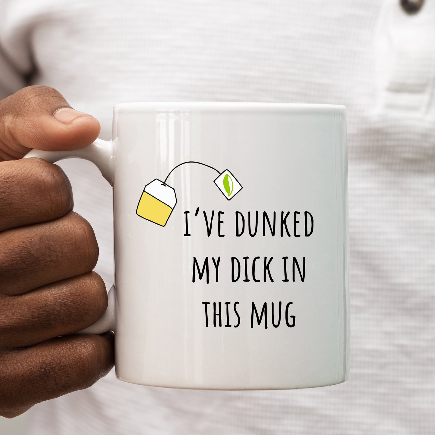 I've Dunked My Dick In This Mug, Funny Offensive Rude Gift, Personalised Mug