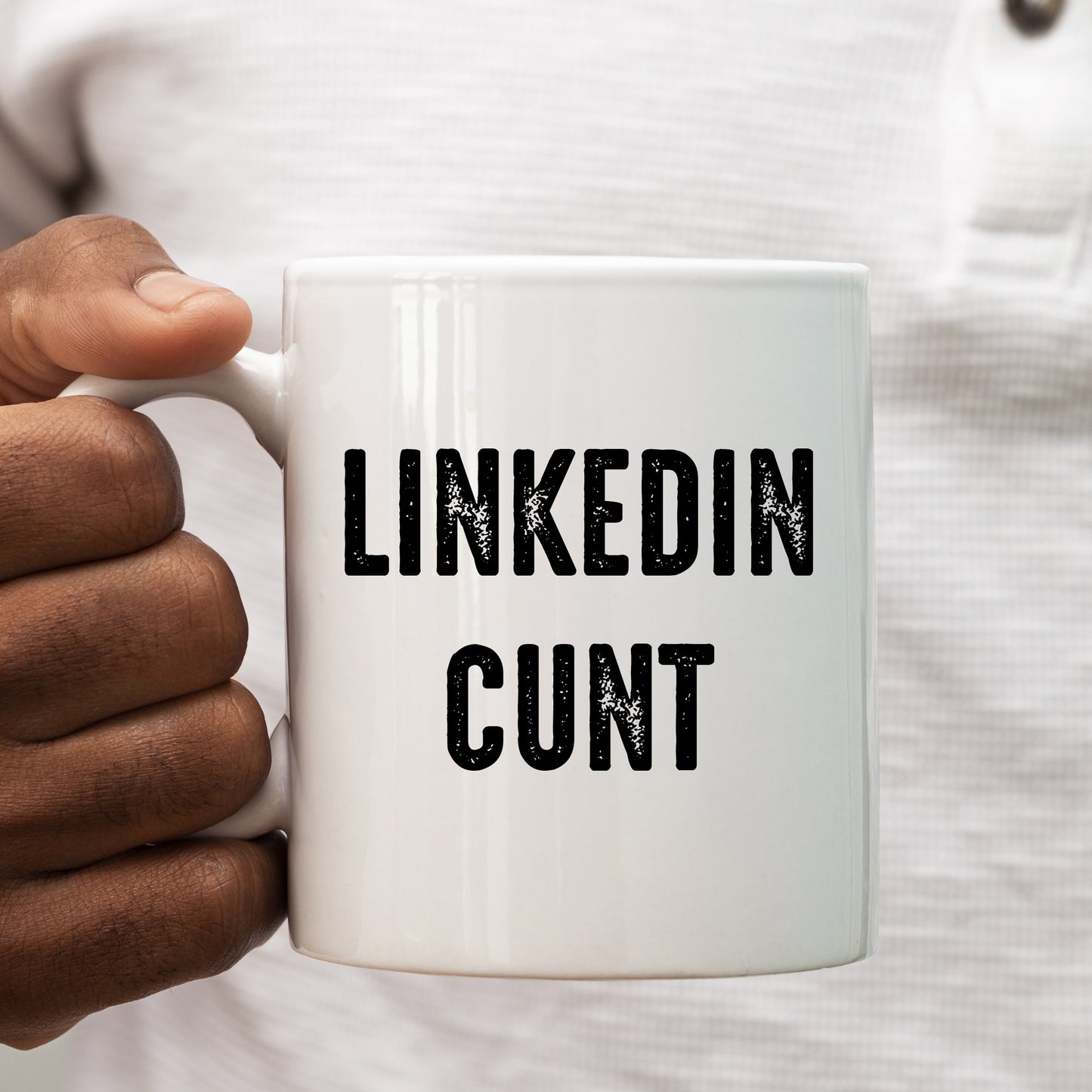 Linkedin Cunt Mug, Funny Offensive Hilarious Rude Personalised Gift Cup