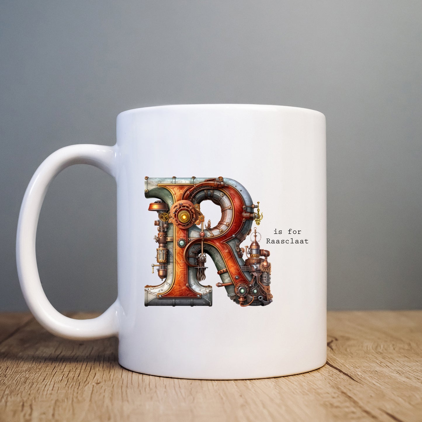 R is For Raasclaat Mug, Funny Offensive Hilarious Rude Personalised Gift Cup