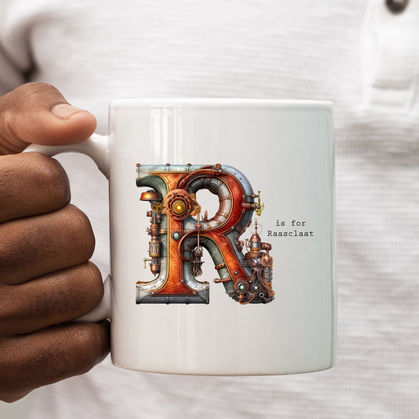 R is For Raasclaat Mug, Funny Offensive Hilarious Rude Personalised Gift Cup