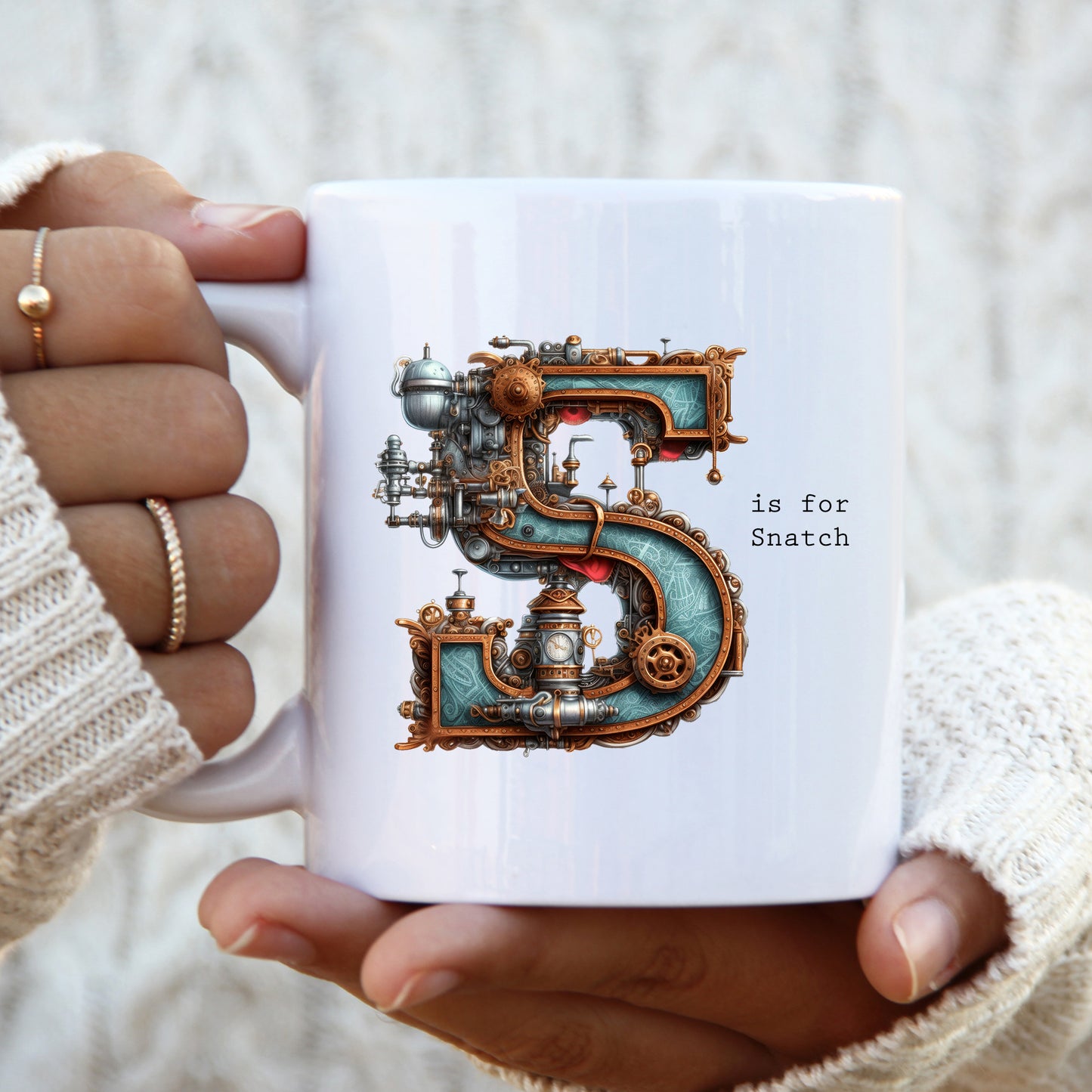 S is For Snatch Mug, Funny Offensive Hilarious Rude Personalised Gift Cup