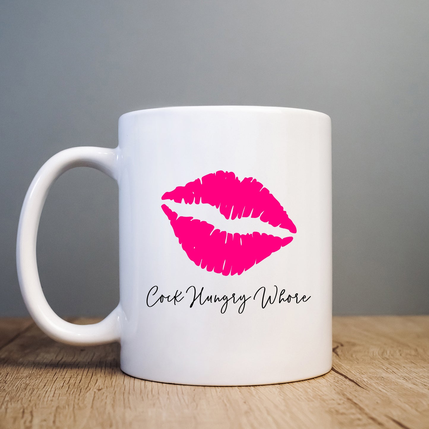 Cock Hungry Whore Mug, Funny Rude Offensive Personalised Gift Cup