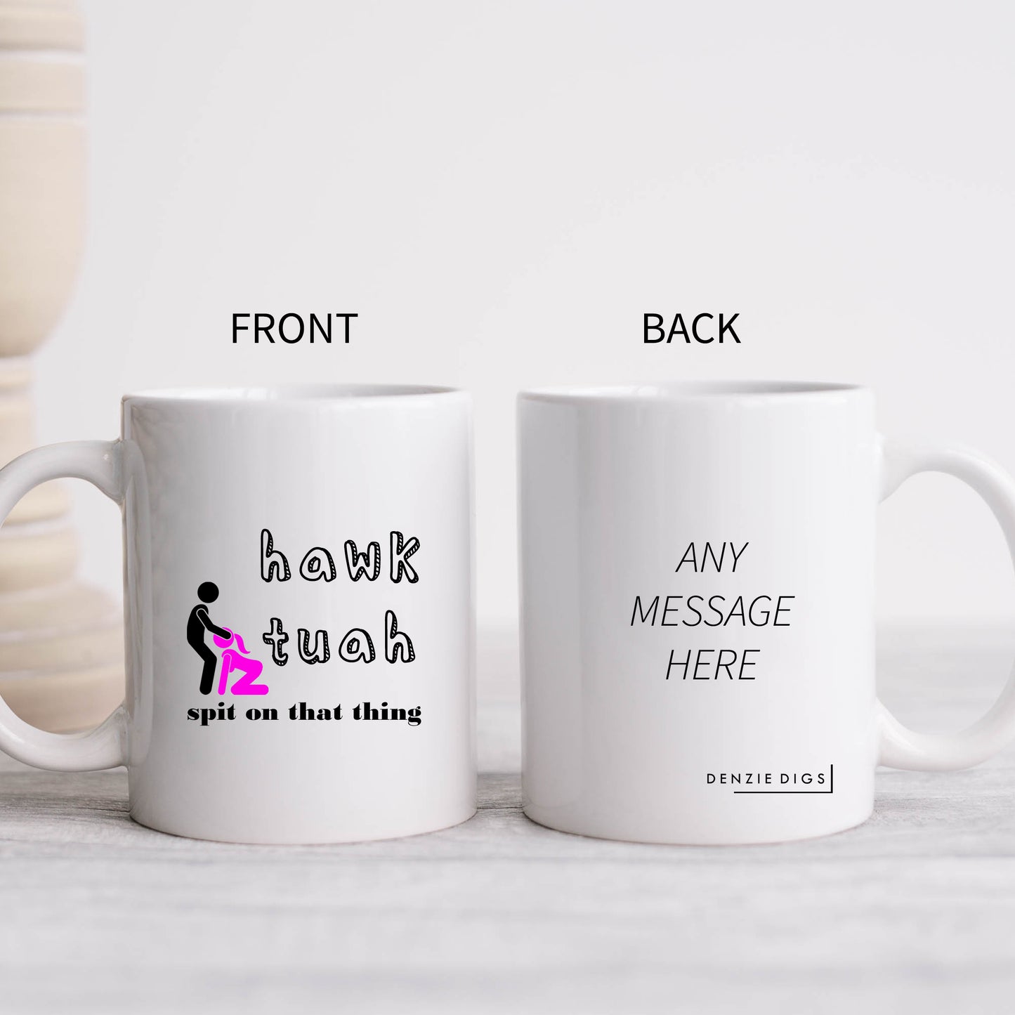 Hawk Tuah Spit On That Thing Sex Position Mug, Funny Rude Offensive Meme, Personalised Gift