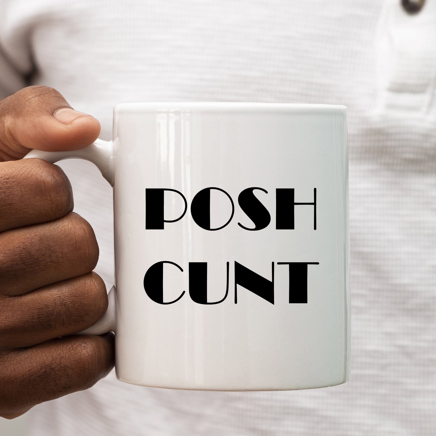 Posh Cunt Mug, Funny Rude Offensive Gift Cup