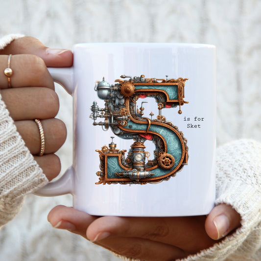 S is For Sket Mug, Funny Offensive Hilarious Rude Personalised Gift Cup