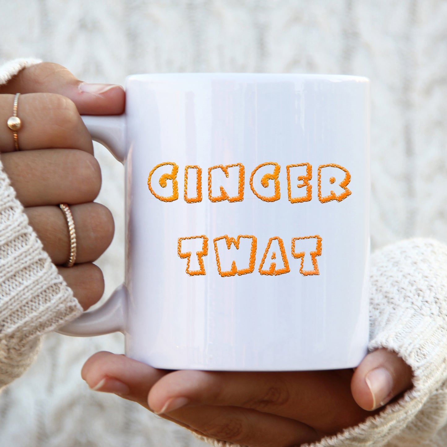 Ginger Twat Mug, Funny Rude Offensive Gift Cup