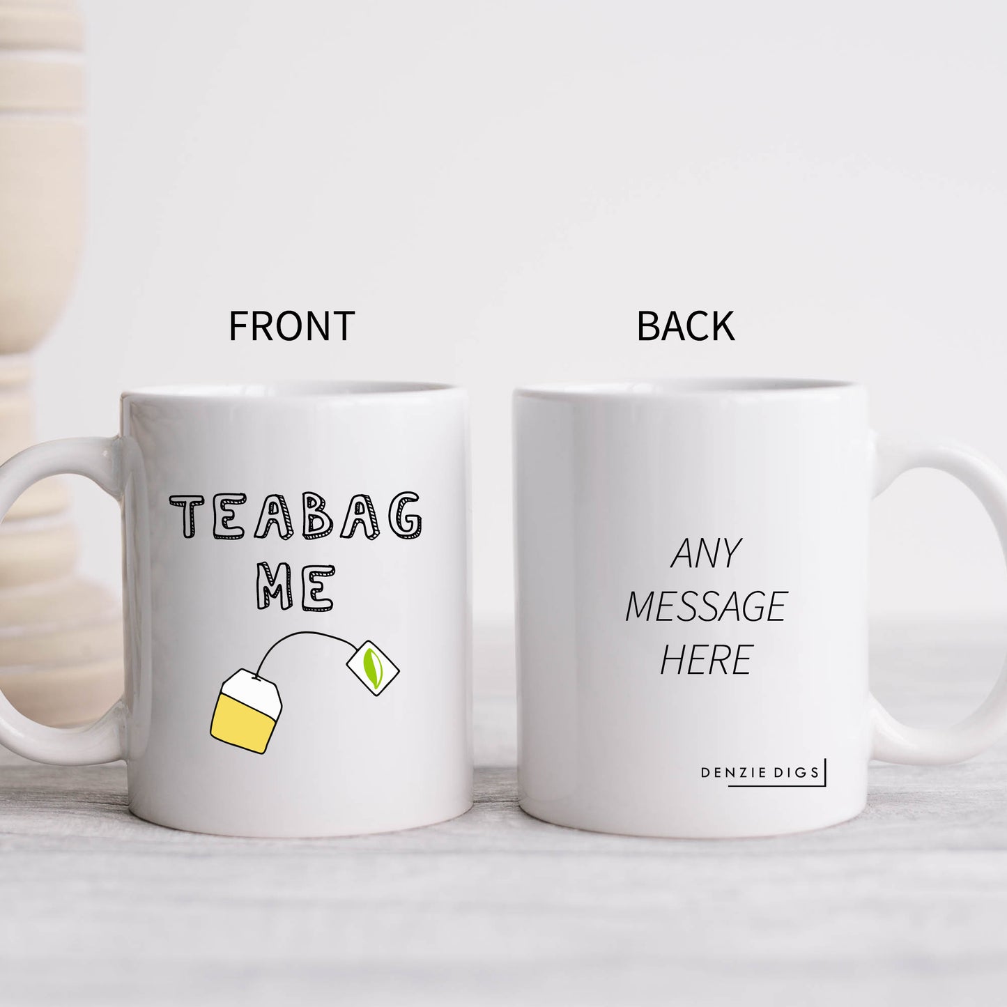 Teabag Me Mug, Funny Hilarious Sexual Offensive Rude Personalised Gift Cup