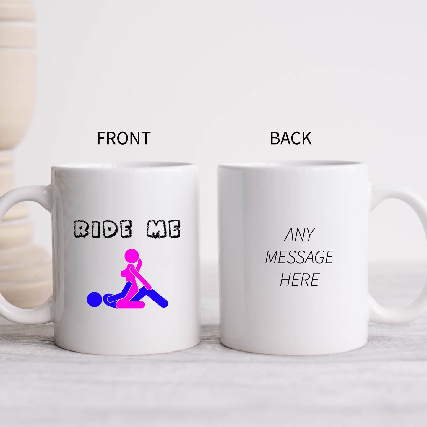 Ride Me, Sexy Joke, Missionary, On Top, Rude Funny Offensive Cup, Birthday Gift