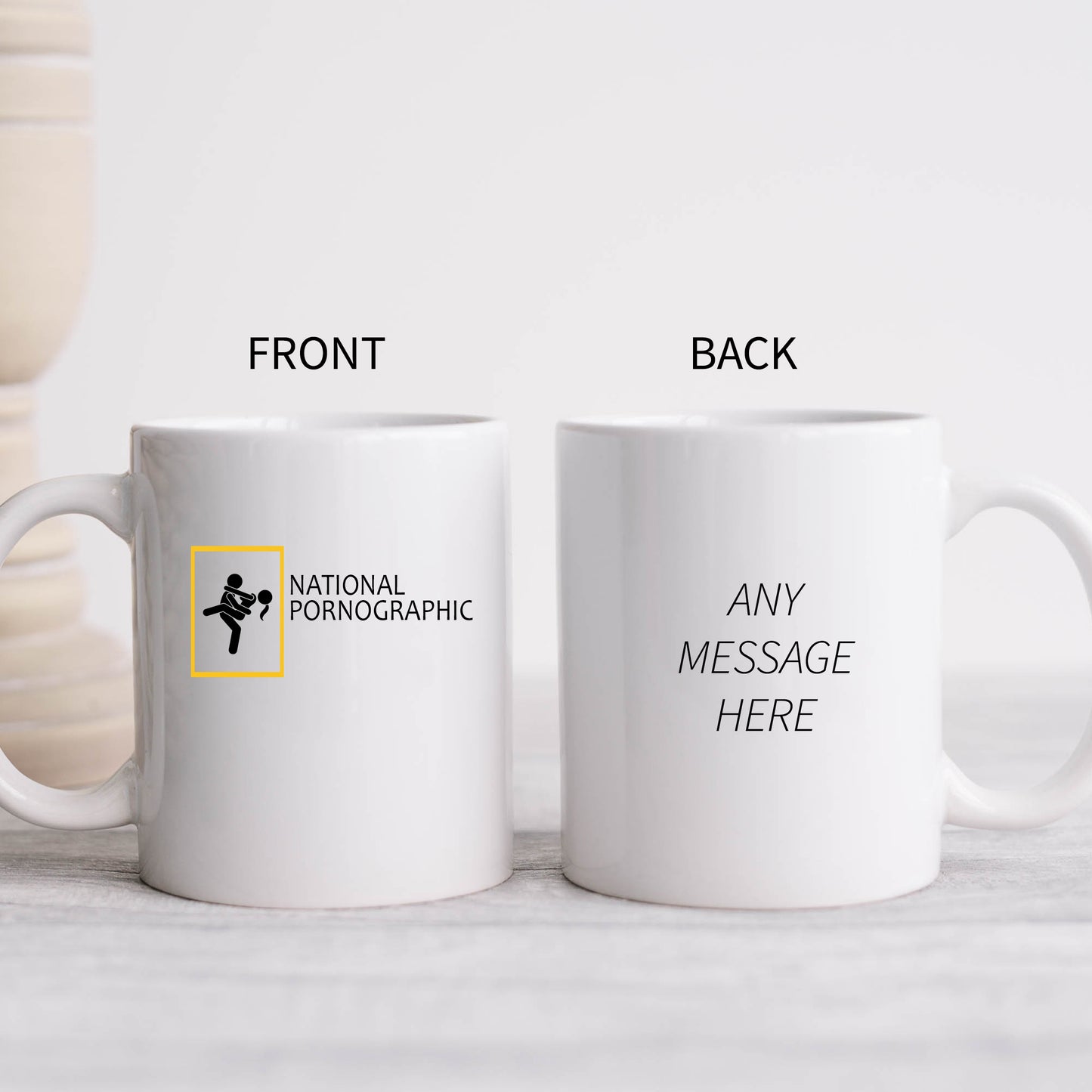 National Pornographic, Rude Sexual Funny Offensive Cup, Birthday Gift