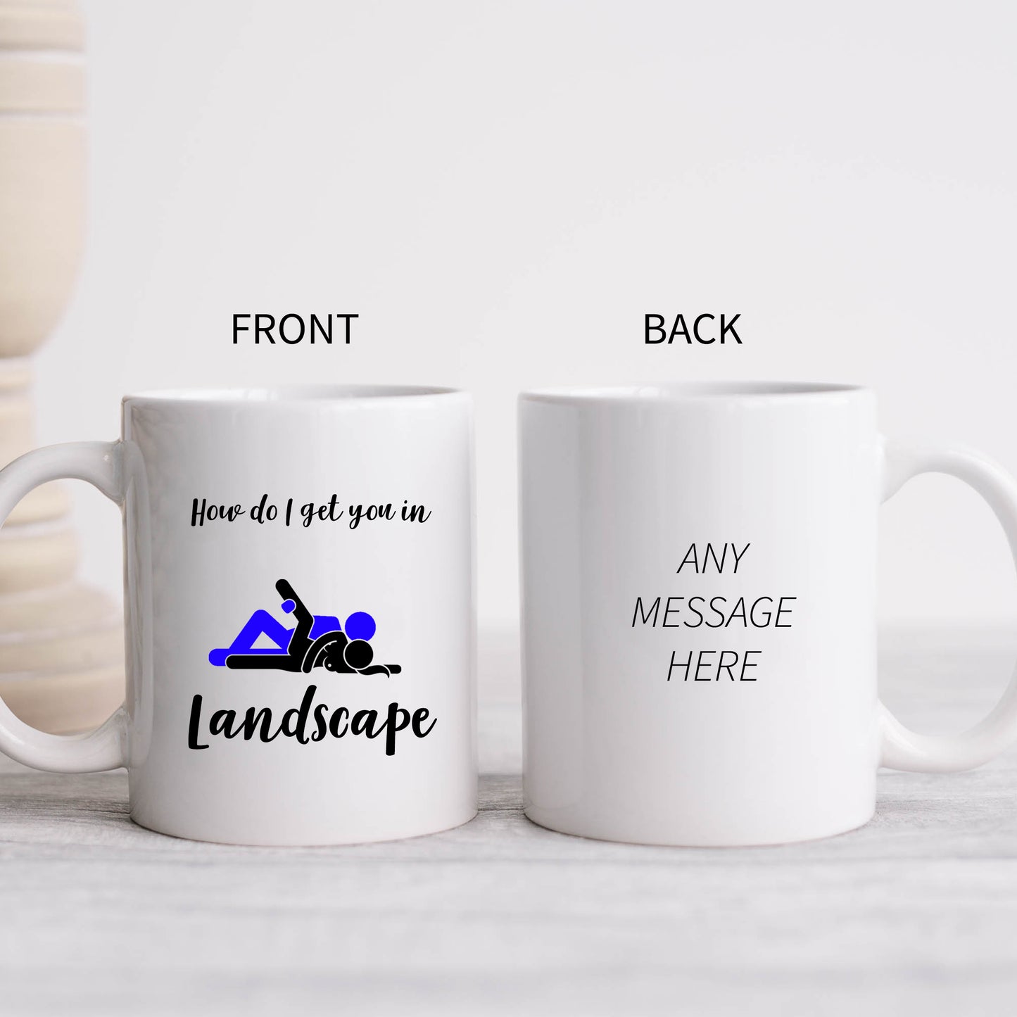 How Do I Get You in Landscape Mug, Rude Sexual Funny Offensive Cup, Birthday Gift